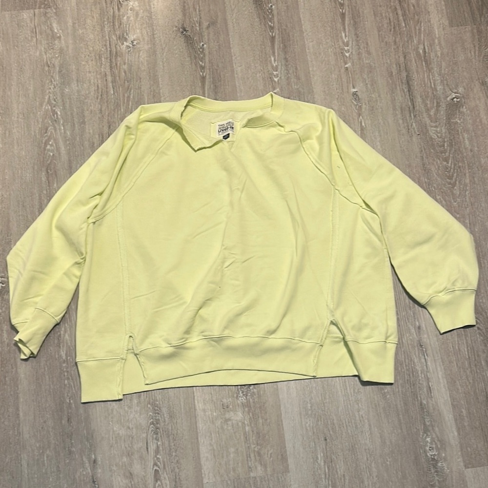 American Eagle Outfitters Yellow Sweatshirt